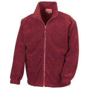Result Mens Polartherm Fleece Jacket / Burgundy
